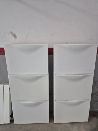 6 Zapateros Ikea Blancos