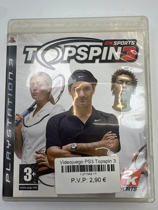 Videojuego PS3 Topspin 3