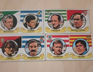 Lote Cromos Entrenadores Liga 85-86