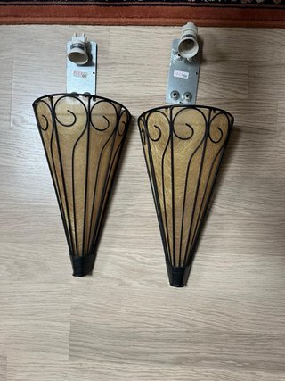 Set de 2 Apliques de Pared y lampara de mesa