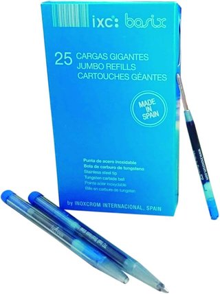 Recambios Inoxcrom Jumbo tinta azul 10 unidades .