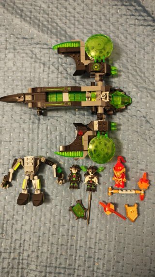 Lotto lego nexo night 42001 + lego 42003