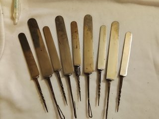 9 Lame di coltelli antichi
