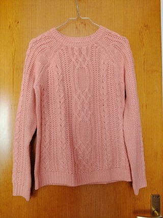 Jersey de punto rosa Talla S