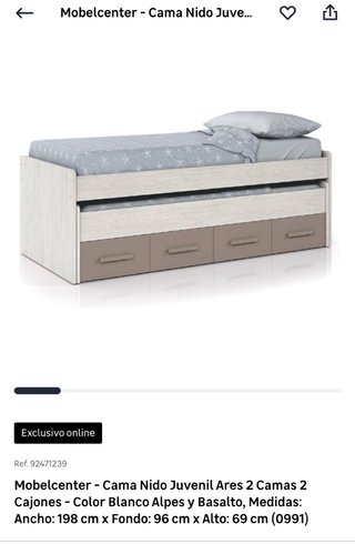 Cama Nido con Cajones