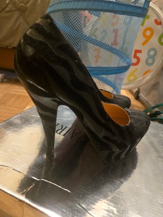 Zapatos de tacón negros talla 37