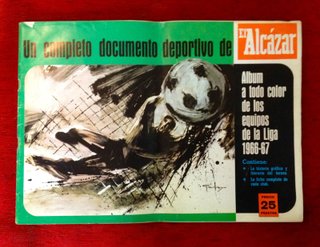 COMPLETO ALBUM CROMOS FUTBOL LIGA 1966-67 ALCAZAR