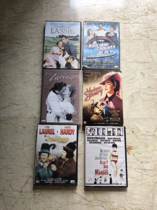 Lote 6 Películas Cine Clásico en DVD