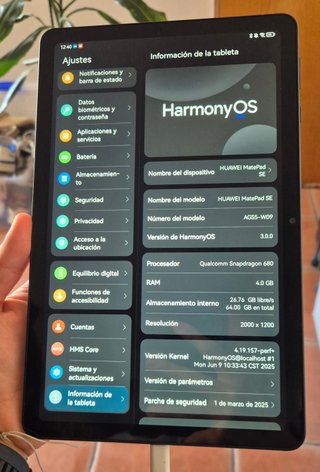Huawei MatePad SE Negra