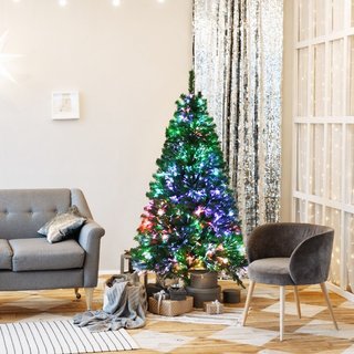 Árbol de Navidad artificial de fibra óptica, árbol