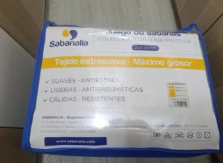 NUEVAS Juego Sábanas Coralina Cama 180 Gris