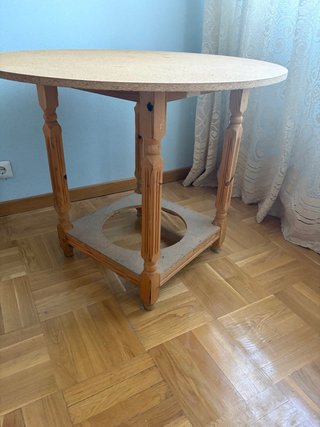 Mesa camilla grande de madera