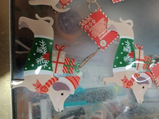 4 Adornos de Navidad Perrito Salchicha