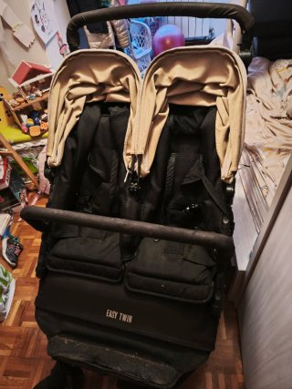Carro Gemelar Baby Monster Easy Twin