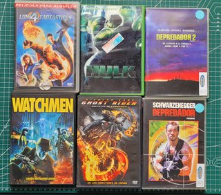 Lote de 6 Películas de Acción en DVD