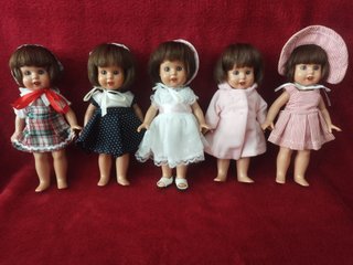 Set de 5 Muñecas Mariquita Pérez