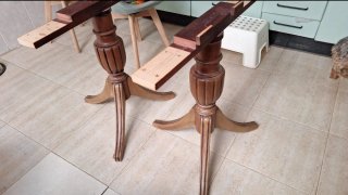 Patas de mesa de comedor de madera