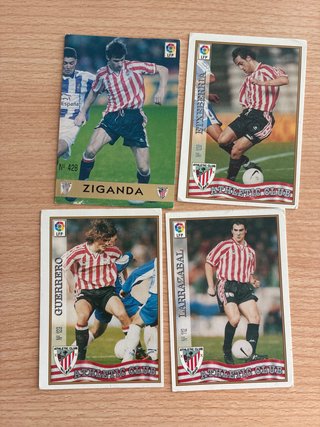 4 Cromos Athletic Club Temporada 97/98