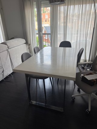 Mesa de Comedor extensible Blanca
