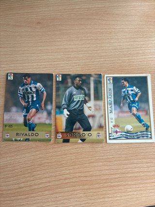 3 Cromos del Deportivo de La Coruña