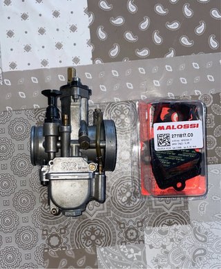 Carburador SWR 32 y Caja de laminas Malossi