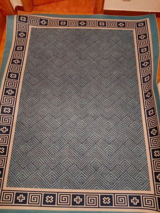 Alfombra Acrílica Tonos Azules 160x200