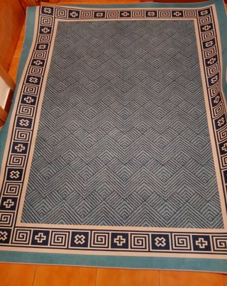 Alfombra 160x200 cm Azul