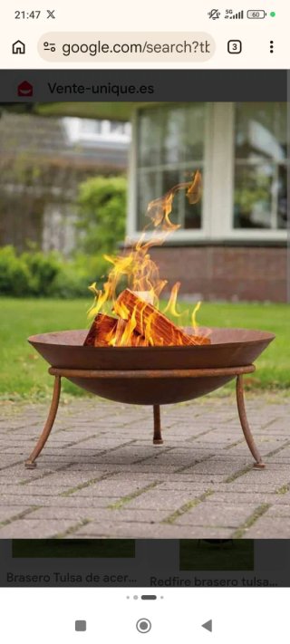 Brasero de Exterior Acero Corten