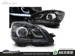 FAROS DELANTEROS LUZ DIURNA LED REAL DRL PARA MERCEDES CLASE C W204