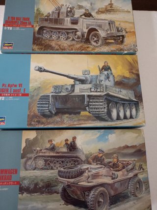 Lote 3 Maquetas Blindados Alemanes 1/72 Hasegawa