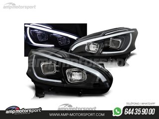 FAROS DELANTEROS LUZ DIURNA LED + TUBE LIGHT PARA PEUGEOT 208