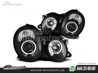FAROS DELANTEROS OJOS DE ANGEL PARA MERCEDES CLASE CLK W208