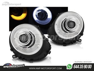 FAROS DELANTEROS TUBE LIGHT PARA MINI COOPER R56/R57 CROMO 2006-2014
