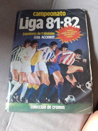 Álbum de Cromos Liga 81-82 1 división