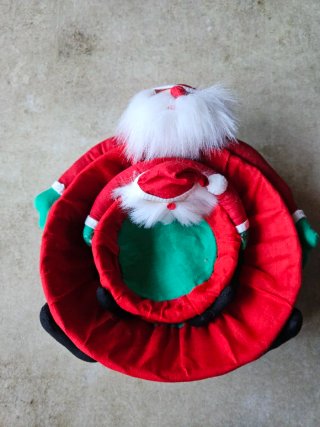 Conjunto de cestas navideñas para dulces Papá Noel