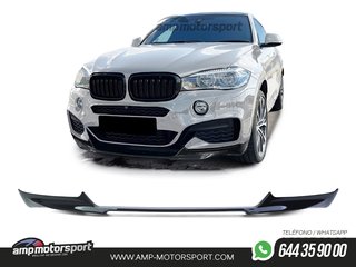 SPOILER DELANTERO PARA BMW X6 F16 2014-2019 NEGRO BRILLO