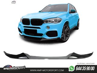 SPOILER DELANTERO PARA BMW X5 F15 2013-2018 NEGRO BRILLO
