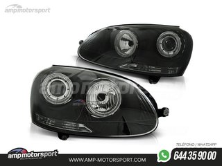 FAROS DELANTEROS OJOS DE ANGEL PARA VOLKSWAGEN GOLF / VARIANT / JETTA MK5