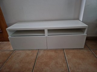 Mueble de televisión Ikea blanco