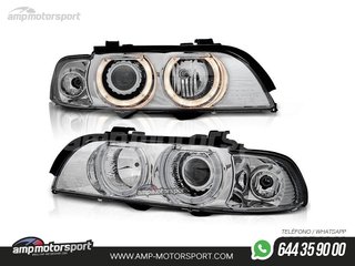 FAROS DELANTEROS OJOS DE ANGEL PARA BMW SERIE 5 E39 / BERLINA / TOURING