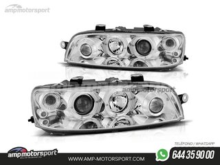 FAROS DELANTEROS OJOS DE ANGEL PARA FIAT PUNTO