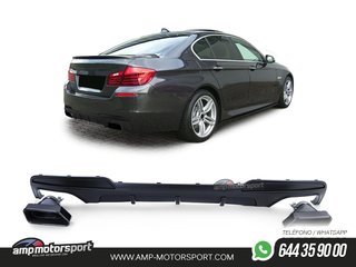 DIFUSOR TRASERO MATE BMW SERIE 5 F10/F11 + COLAS 550 NEGRAS