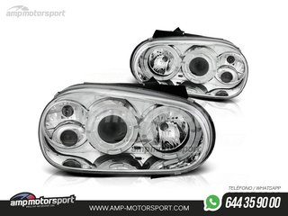 FAROS DELANTEROS OJOS DE ANGEL PARA VOLKSWAGEN GOLF MK4