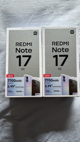2 Smartphones Xiaomi Redmi Note 17 5G 256GB
