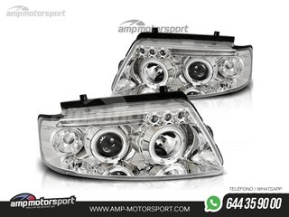 FAROS DELANTEROS OJOS DE ANGEL PARA VOLKSWAGEN PASSAT 3B