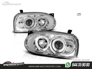 FAROS DELANTEROS OJOS DE ANGEL PARA VOLKSWAGEN GOLF MK3