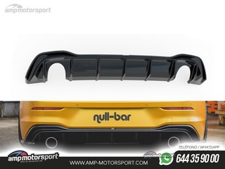 DIFUSOR TRASERO VW GOLF MK8 2019-- NEGRO BRILLO