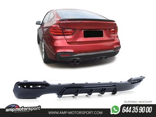 DIFUSOR TRASERO BMW SERIE 3 GT F34 13-21 M-PERFORMANCE NEGRO BRILLO