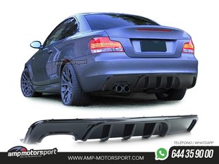 DIFUSOR TRASERO BMW SERIE 1 E82/E88 COUPE M-PERFORMANCE NEGRO BRILLO