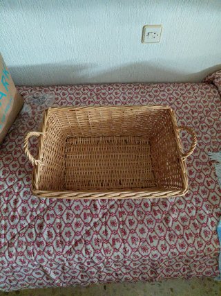 Cesta de Mimbre Rectangular
